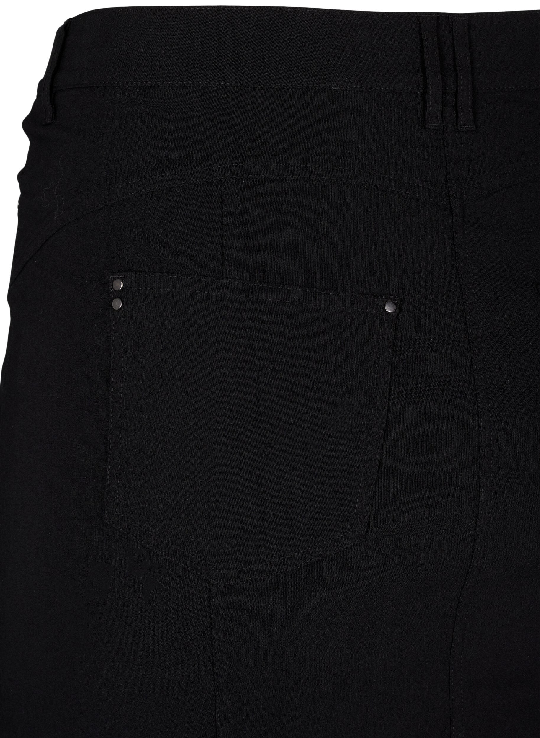 ZizziKurzer Rock mit innen eingen&auml;hter kurzen Hose, Schwarz, Packshot image number 3