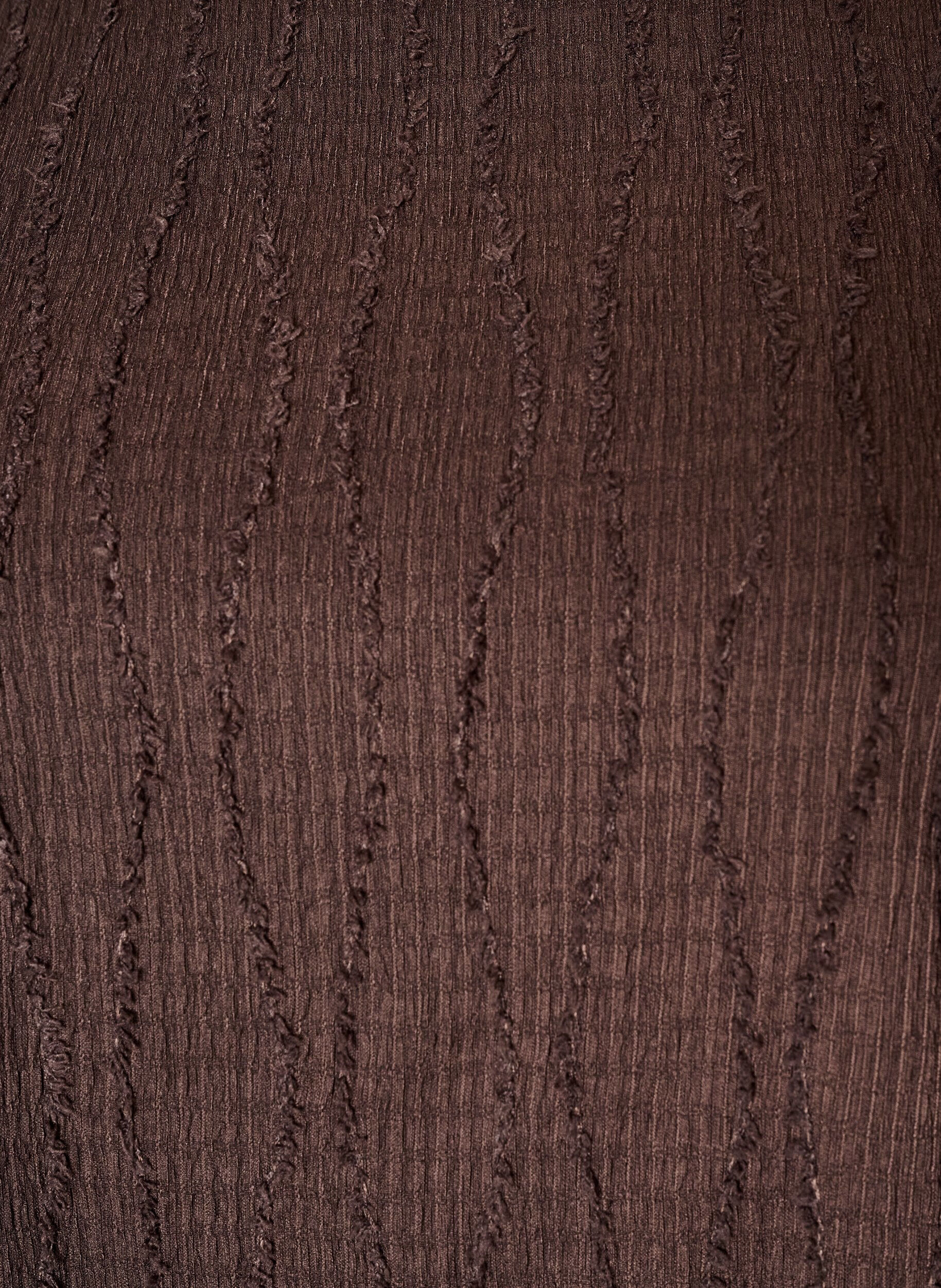 ZizziBluse aus Jersey mit welliger Struktur, Braun, Packshot image number 2