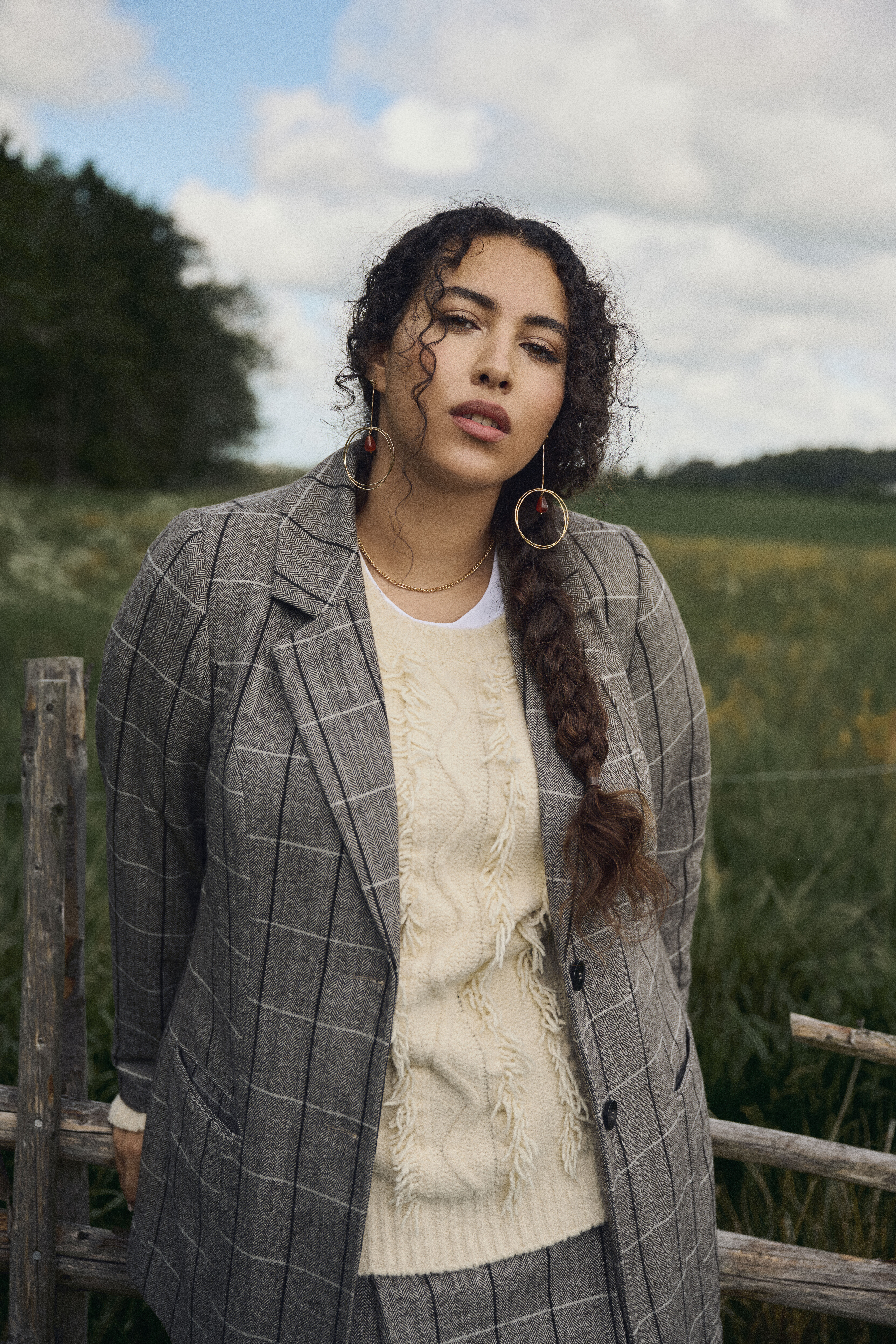 ZizziSet in grauen Karos, , Model