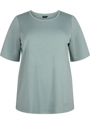 T-Shirt aus Modalgemisch, Chinois Green, Packshot image number 0