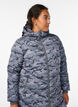 Lange Camouflage-Steppjacke, Grau, Model image number 3