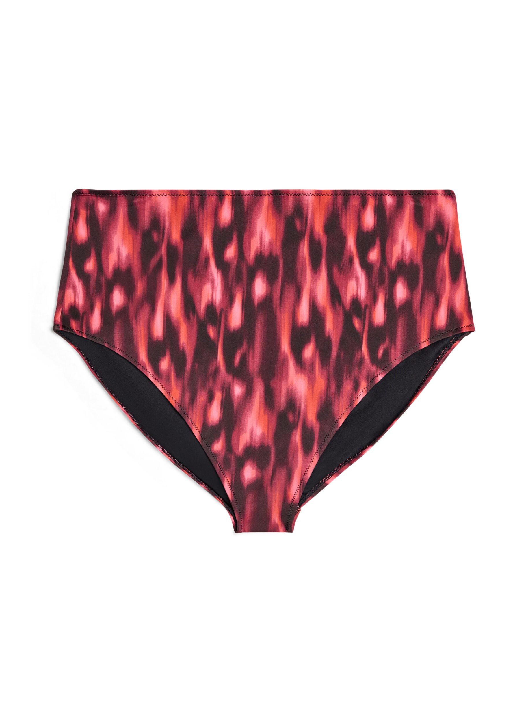 Bikini-Slip mit Print und hoher Taille
