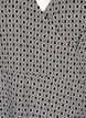 FLASH – Wickelkleid mit kurzen Ärmeln, Black White Graphic, Packshot image number 2