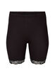 Fahrradshorts mit Spitzensaum, Schwarz, Packshot image number 0
