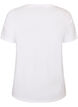 T-Shirt aus Bio-Baumwolle mit dekorativem Motiv, Wei&szlig;, Packshot image number 1