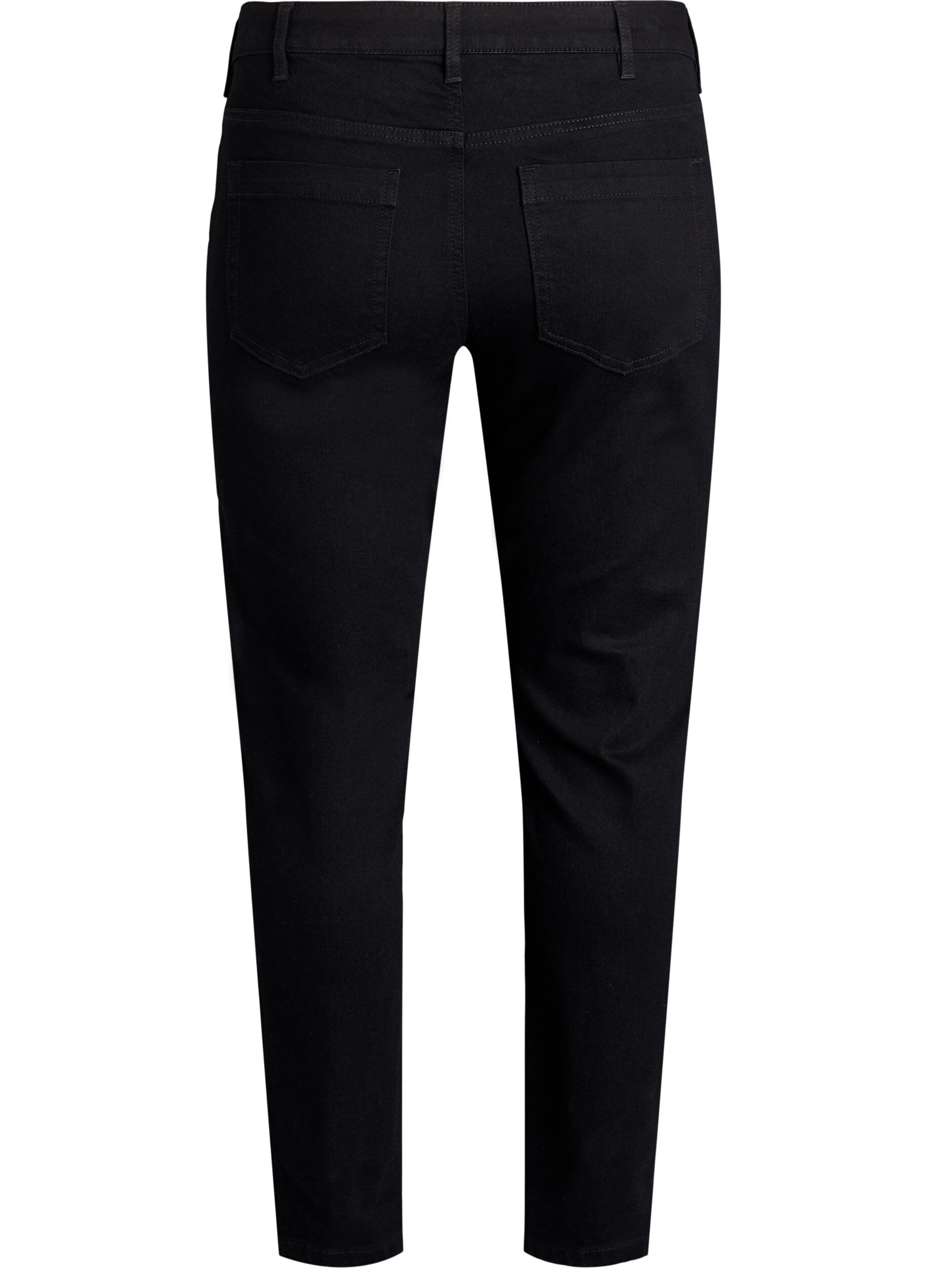 ZizziSlim Fit Emily Jeans mit normaler Taille, Schwarz, Packshot image number 1