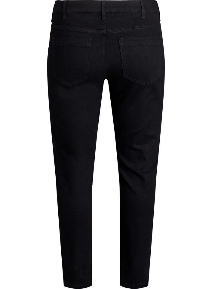 Slim Fit Emily Jeans mit normaler Taille, Schwarz, Packshot image number 1