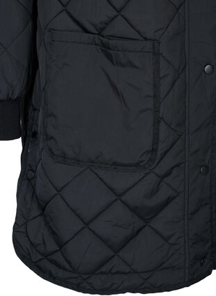 Gesteppte 2in1 Jacke mit abnehmbaren Ärmeln, Black, Packshot image number 3