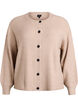 Rippenstrick Strickjacke mit Kn&ouml;pfen, Beige, Packshot image number 0