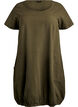 Kurzarm Kleid aus Baumwolle, Gr&uuml;n, Packshot image number 0