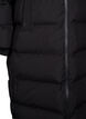 Langer Winter-Steppmantel mit Kapuze, Schwarz, Packshot image number 3