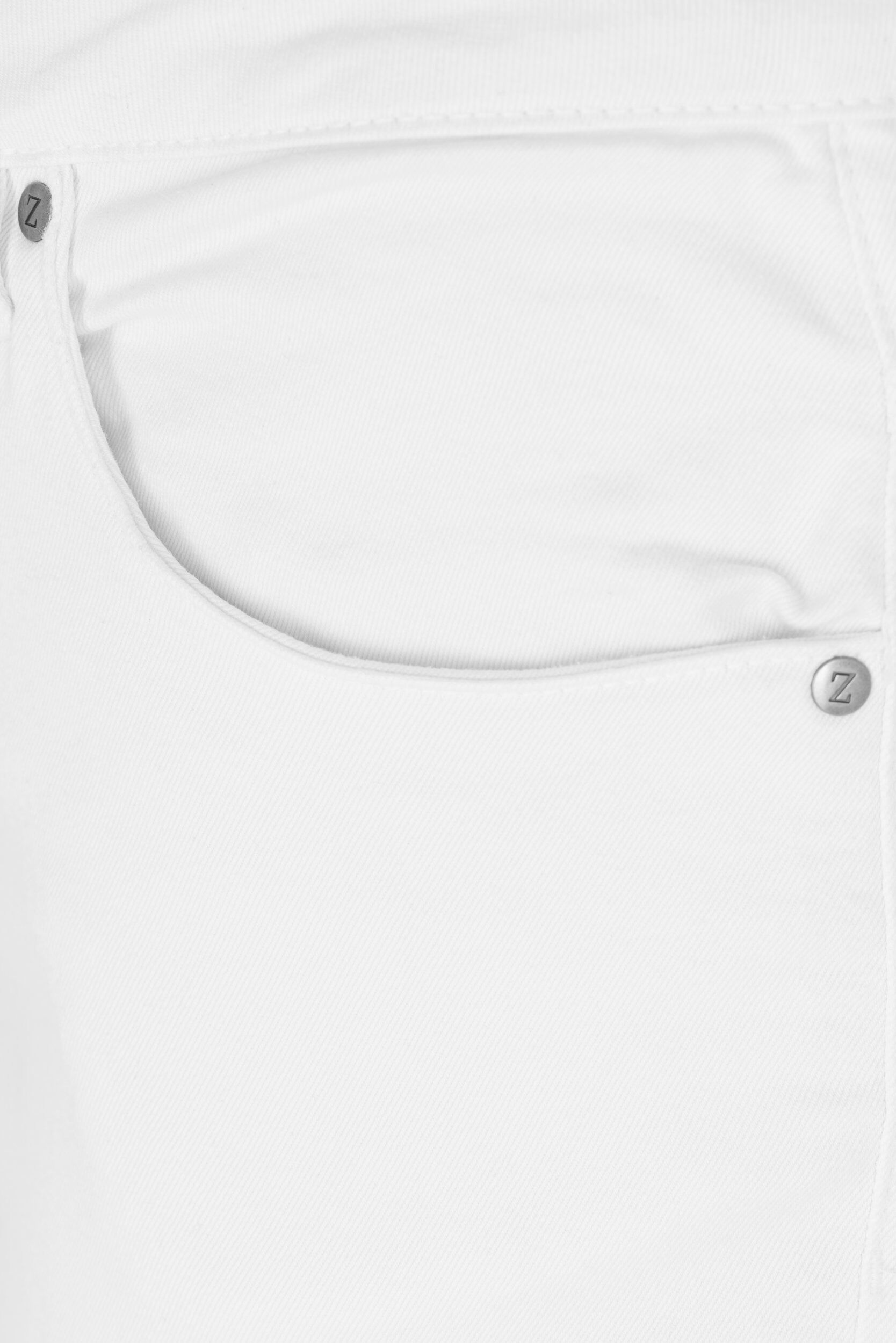 ZizziHoch taillierte Amy Capri Jeans mit Super Slim Fit, Wei&szlig;, Packshot image number 2