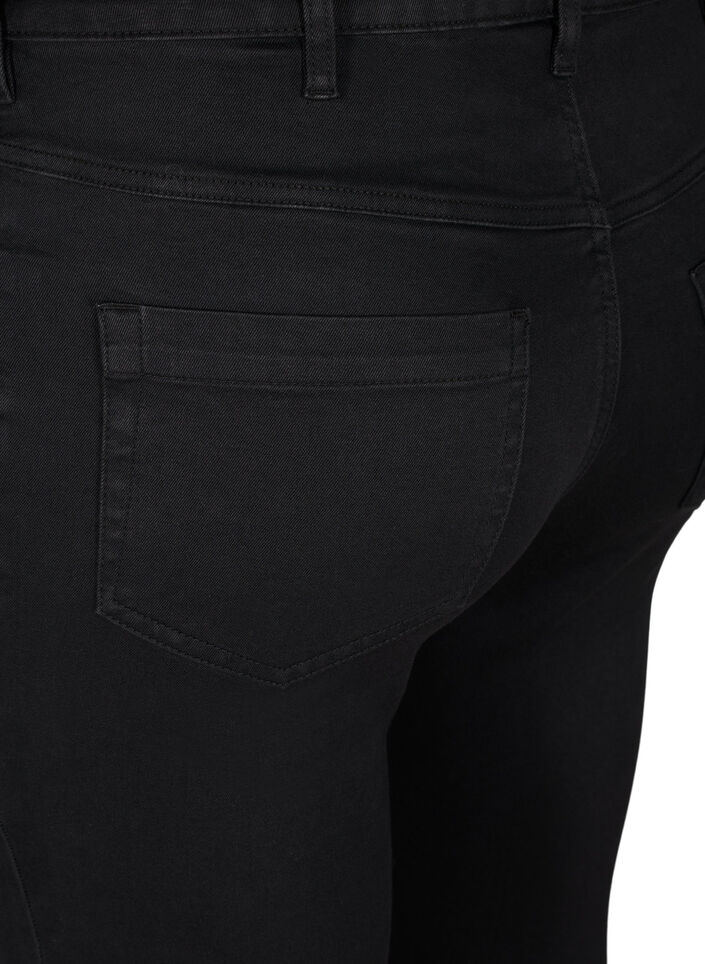 Extra schmale Amy Jeans mit hoher Taille, Black, Packshot image number 3