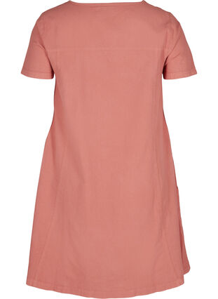 Kurzarm Kleid aus Baumwolle, Canyon Rose , Packshot image number 1