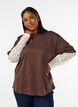 Lockeres T-Shirt mit langen Spitzen&auml;rmeln, Braun, Model image number 0