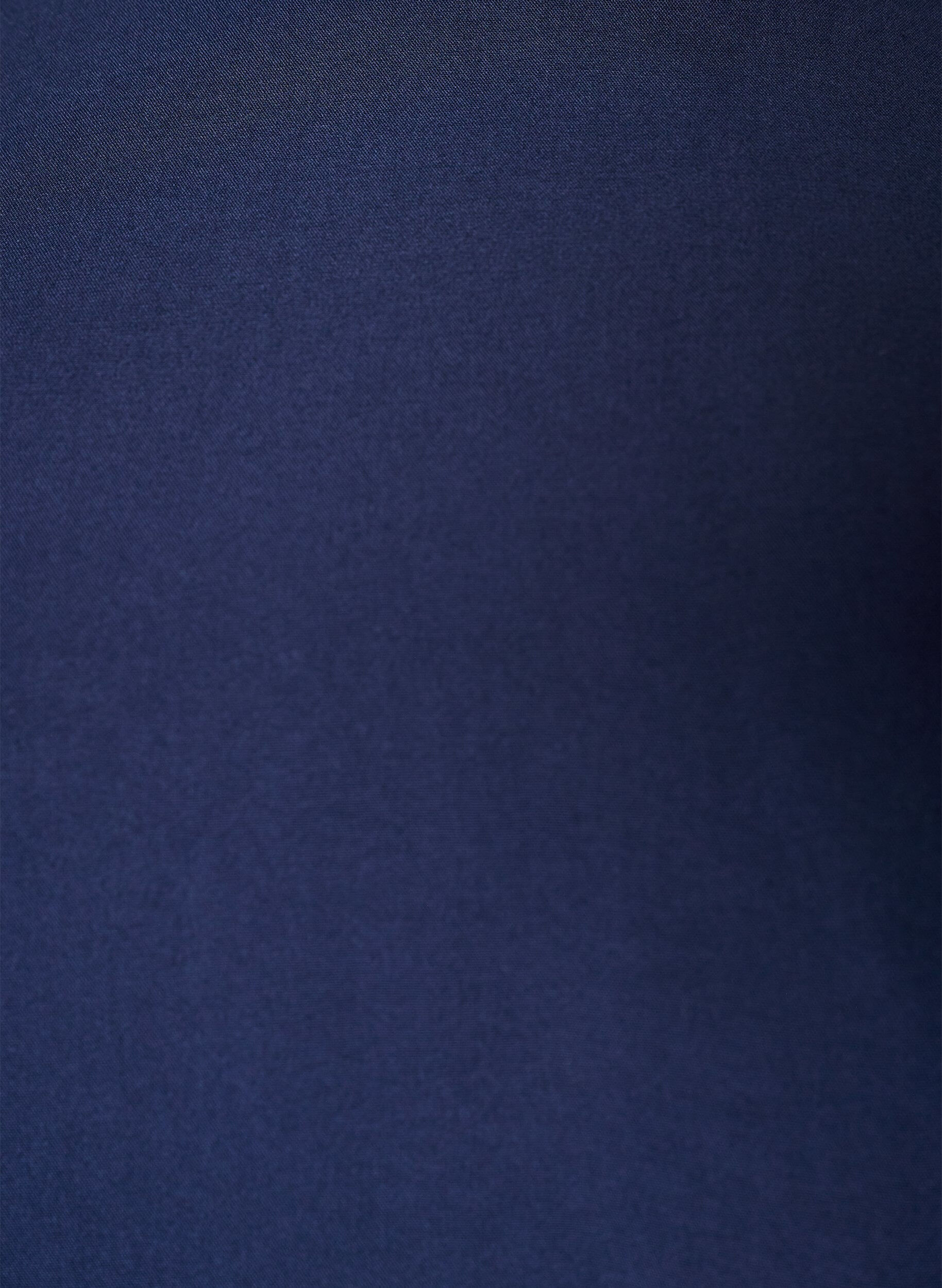 ZizziKurz&auml;rmelige, gewebte Bluse mit Rundhals, Blau, Packshot image number 2
