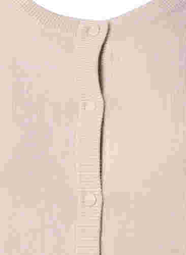 Cardigan aus Rippstrick mit Knopfverschluss, Pumice Stone, Packshot image number 2