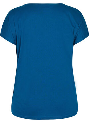 T-Shirt aus Baumwolle mit Printdetails, Poseidon Mel Feather, Packshot image number 1