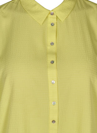 Oversize Bluse mit kurzen Ärmeln, Sunny Lime, Packshot image number 2