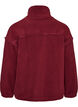 Teddyjacke mit Details aus Lochstickerei und hohem Kragen, Rot, Packshot image number 1