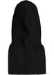 Balaclava aus Rippstrick mit Reißverschluss, Schwarz, Packshot image number 1