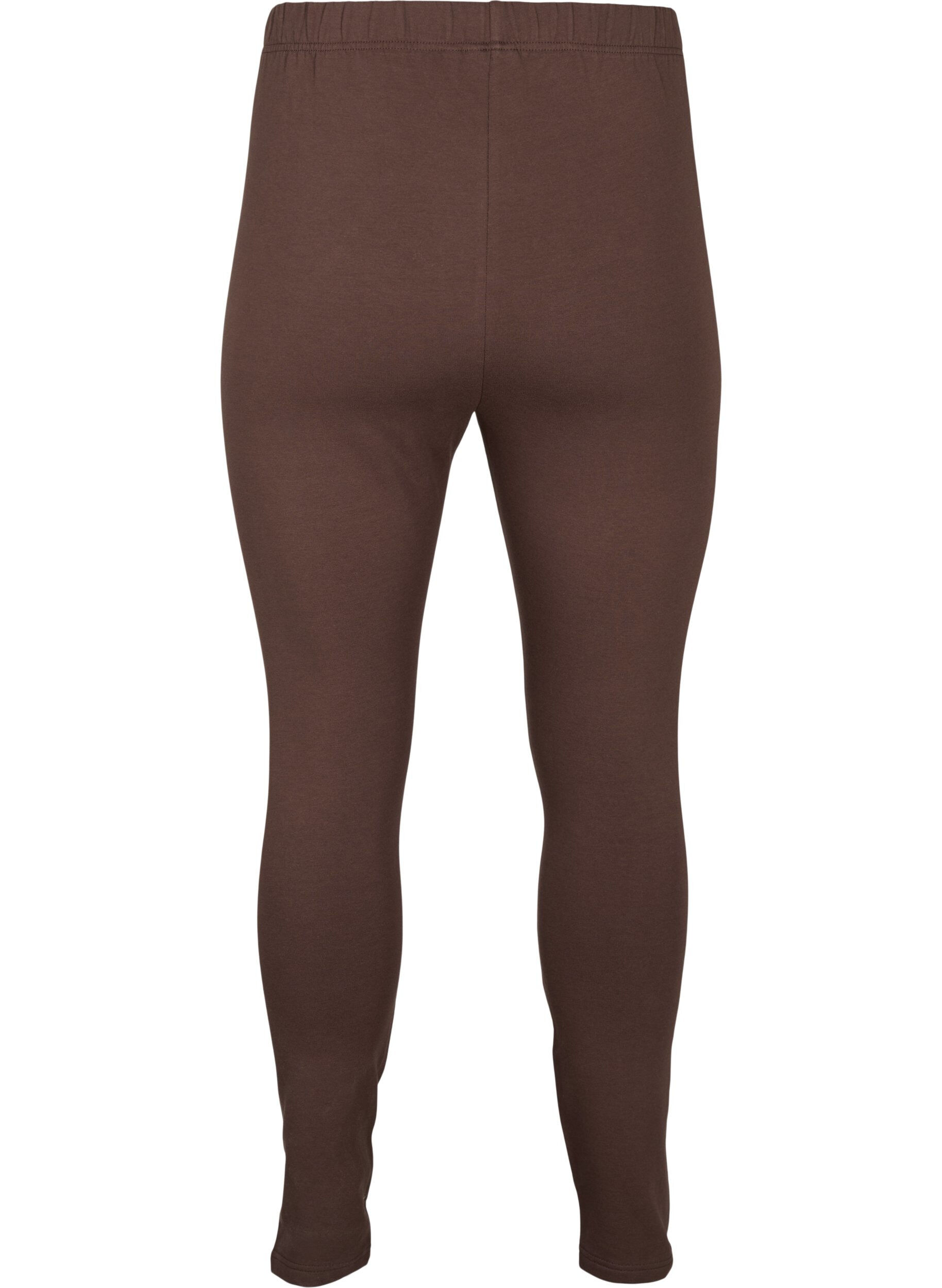 ZizziGef&uuml;tterte Baumwollleggings., Braun, Packshot image number 1