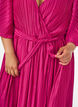 Midikleid mit Plisseefalten und Fledermaus&auml;rmeln, Pink, Model image number 2