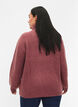 Strickpullover mit hohem Kragen und Rei&szlig;verschluss, Rot, Model image number 2
