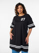 Sportliches T-Shirtkleid aus Baumwolle, Schwarz, Model image number 0