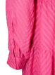 Strukturiertes kurzes Kleid mit Rüschenkragen, Magenta, Packshot image number 3
