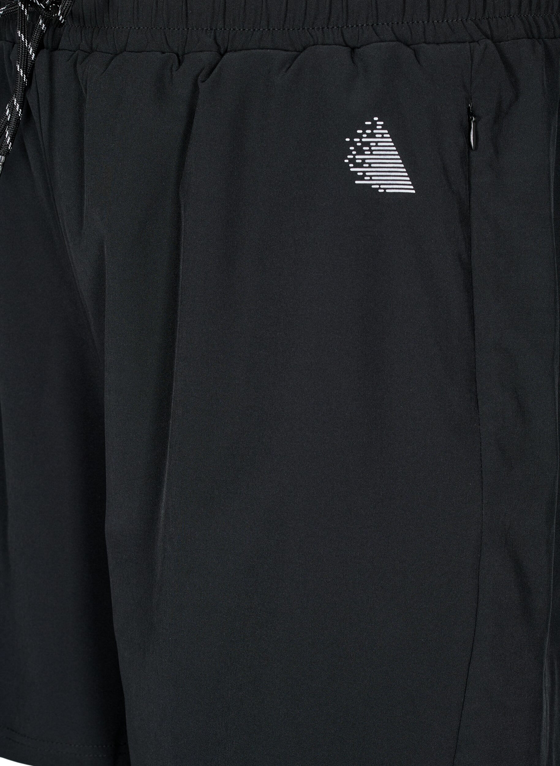 ZizziTrainingsshorts mit Innenhose, Schwarz, Packshot image number 2