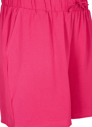 Kurze Hose mit Taschen und elastischem Bund, Pink Peacock, Packshot image number 2