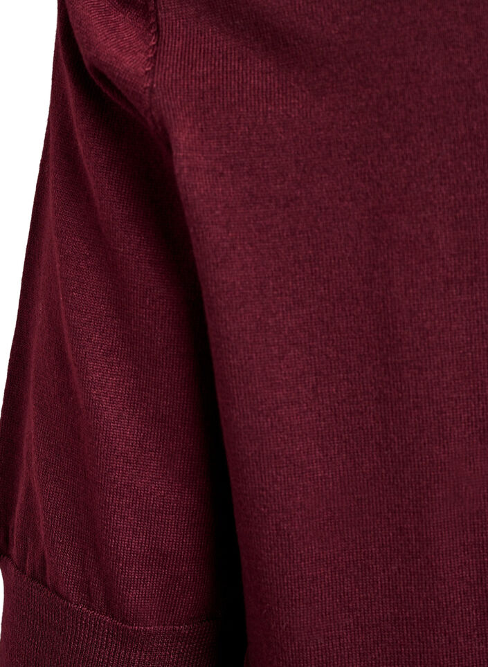 Fein gestrickte Bluse mit kurzen &Auml;rmeln, Rot, Packshot image number 3