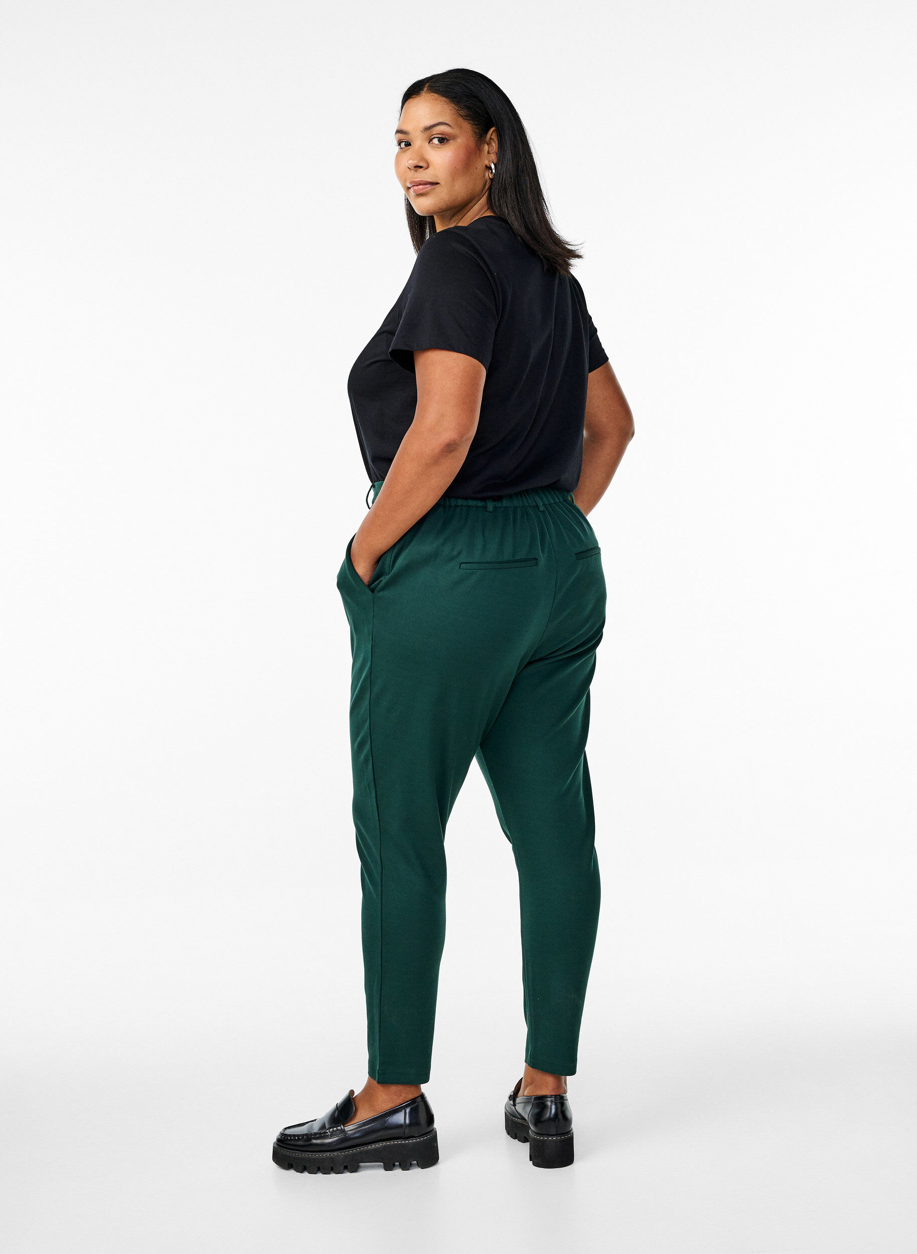 ZizziCropped Maddison-Hose, Gr&uuml;n, Model image number 1