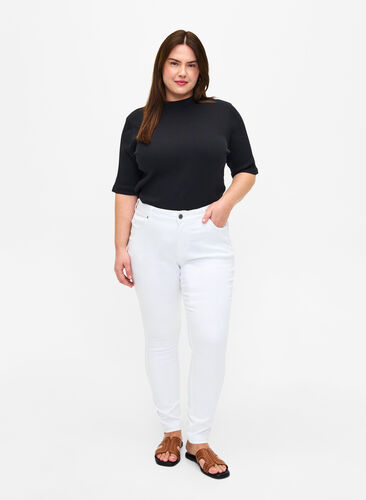 Viona Jeans mit normaler Taille, White, Model image number 0