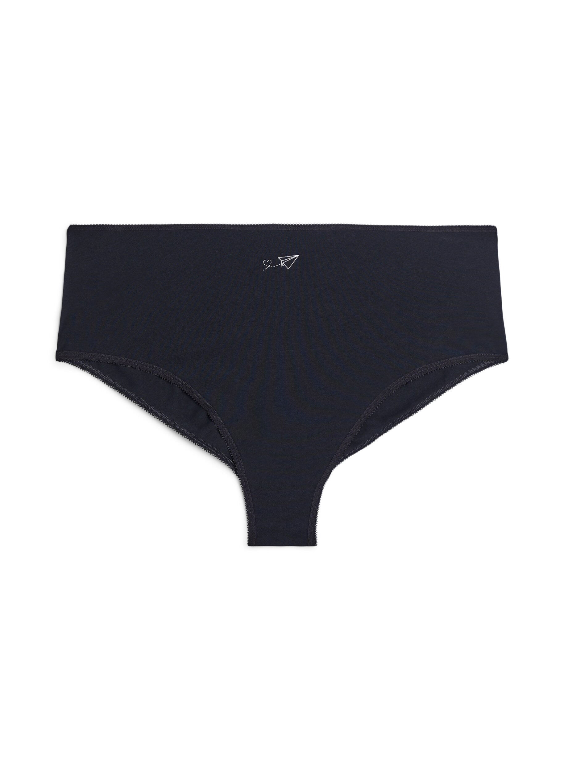 Zizzi7-pack Hipster-Slips mit normaler Taillenh&ouml;he, Lila, Packshot image number 2