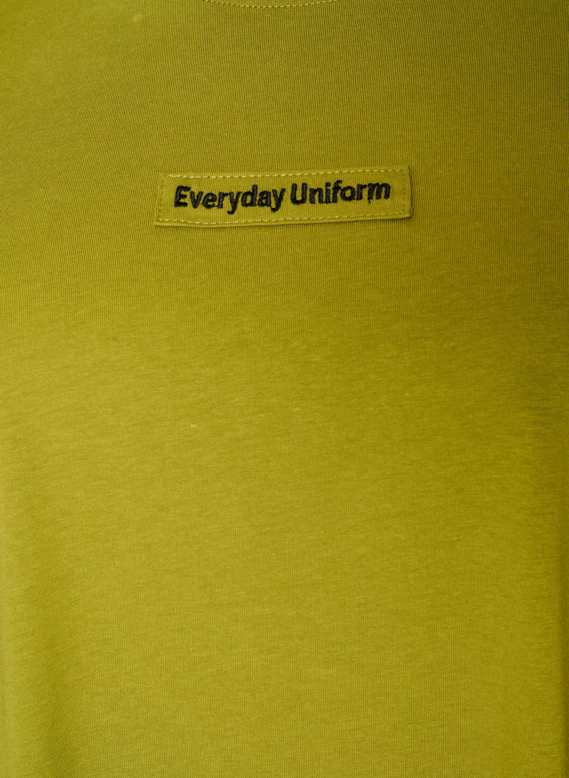 ZizziT-Shirt aus Baumwolle mit Text-Badge, Gr&uuml;n, Packshot image number 2