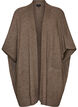 Strickjacke mit offener Vorderseite und weiten &Auml;rmeln, Braun, Packshot image number 0