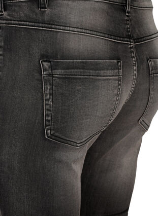 Slim Fit Emily Jeans mit normaler Taillenhöhe, Dark Grey Denim, Packshot image number 3
