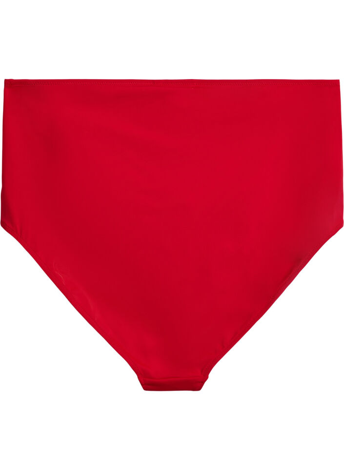Bikini-Unterteil mit hoher Taille, Rot, Packshot image number 1