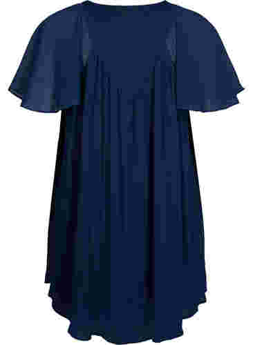 Lockeres Kleid mit kurzen Ärmeln, Navy Blazer, Packshot image number 1