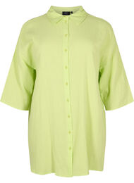 Hemd aus Baumwolle mit halblangen Ärmeln, Wild Lime, Packshot