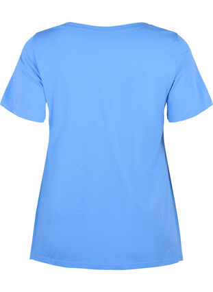 Baumwoll-T-Shirt mit kurzen Ärmeln, Ultramarine HEAVENLY, Packshot image number 1