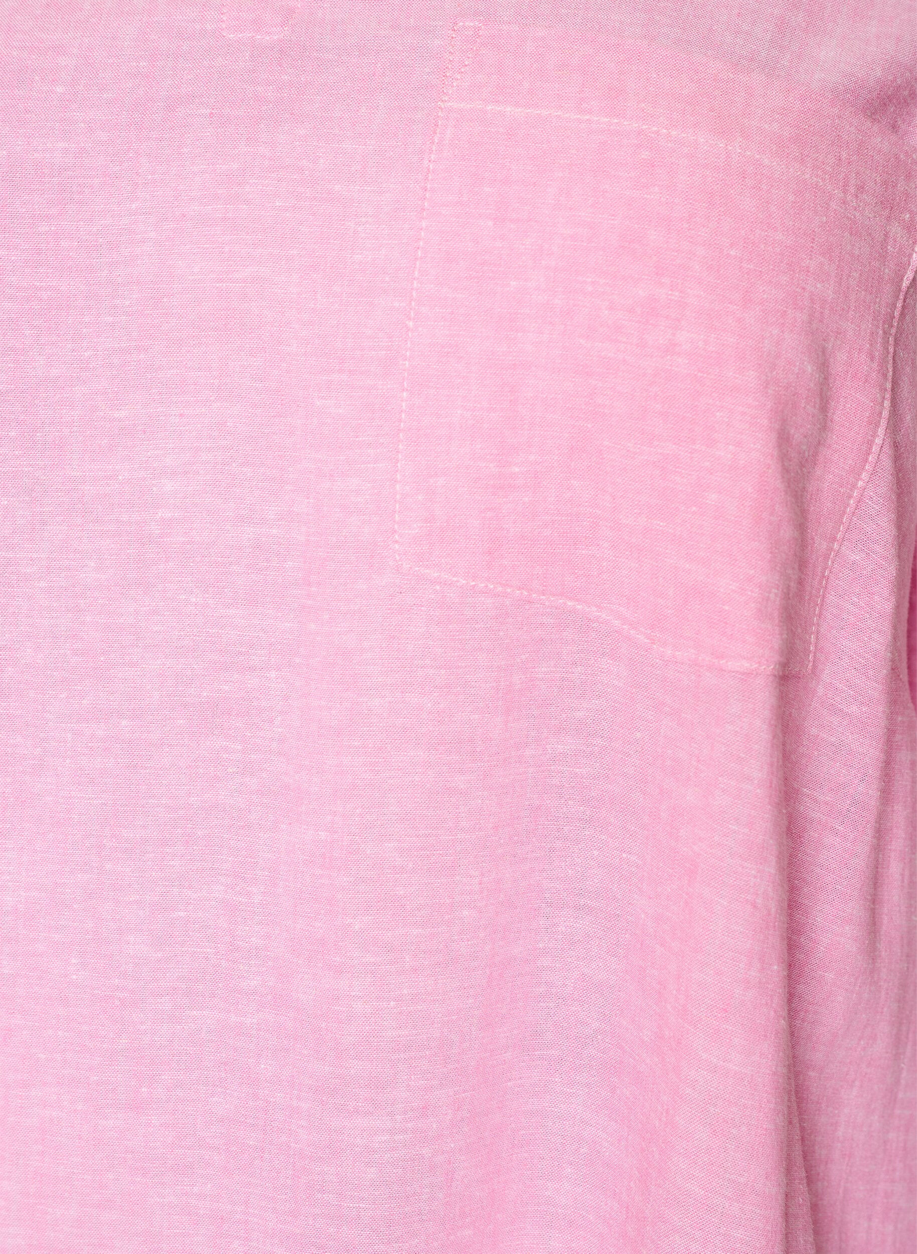 ZizziTunika aus Leinen und Viskose mit A-Linie, Pink, Packshot image number 2