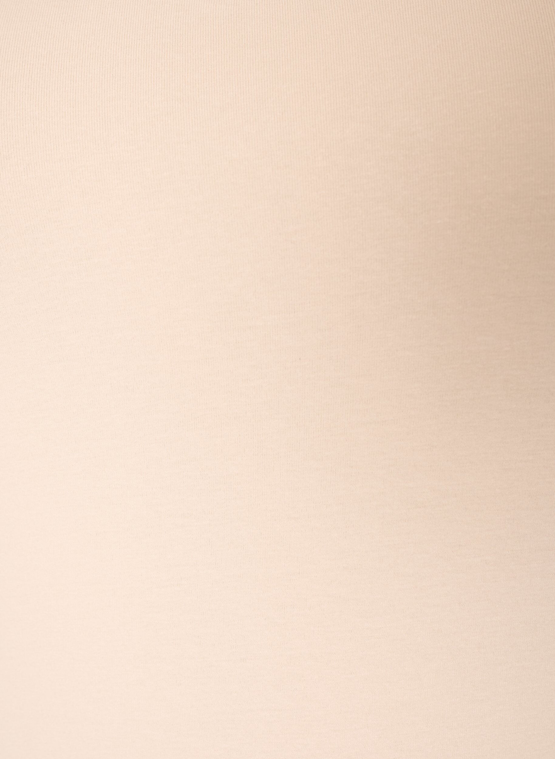 ZizziEinfarbiges Basic Top aus Baumwolle, Beige, Packshot image number 2