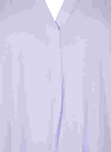 Kurzärmelige Bluse mit V-Ausschnitt, Lavender, Packshot image number 2