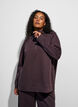 Sweatshirt mit hohem Kragen und Rei&szlig;verschluss, Braun, Model image number 3