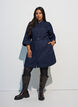 Jeanskleid mit G&uuml;rtel und 3/4-&Auml;rmeln, Blau, Model image number 1