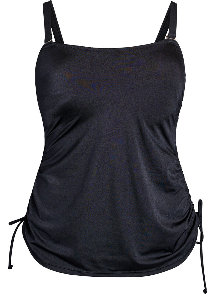 Tankini mit herausnehmbaren Cups und verstellbaren Seiten, Schwarz, Packshot image number 0