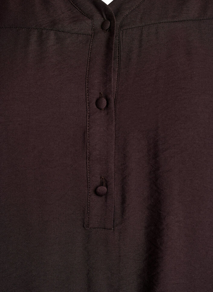 Bluse aus Viskose mit Smock und gerafften Details, Braun, Packshot image number 2